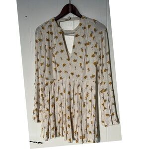 Free people Floral Long Sleeve Dress